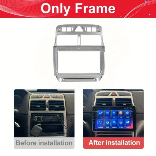 9 inch Car DVD Frame Audio Dashboard Trim Kit Panel Radio Large Screen Car Multimedia Player For Peugeot 307 307CC 2002-2013