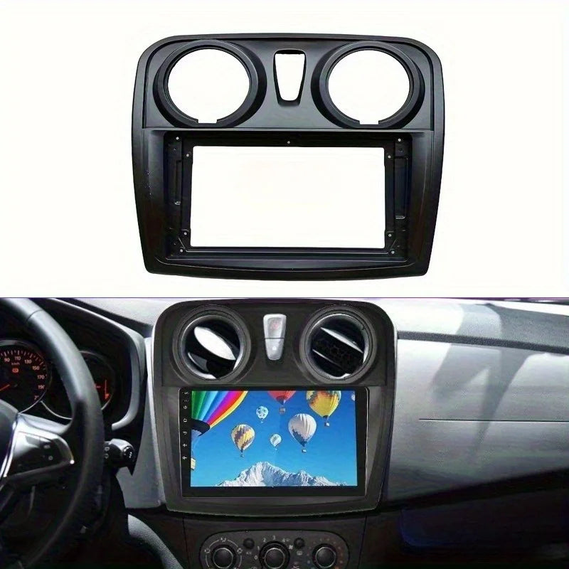 2 Din 9 Inch Car Radio Fascias for Dacia Sandero Symbol Stepway 2014+ Dashboard Frame Installation DVD Gps Mp5 Multimedia Player