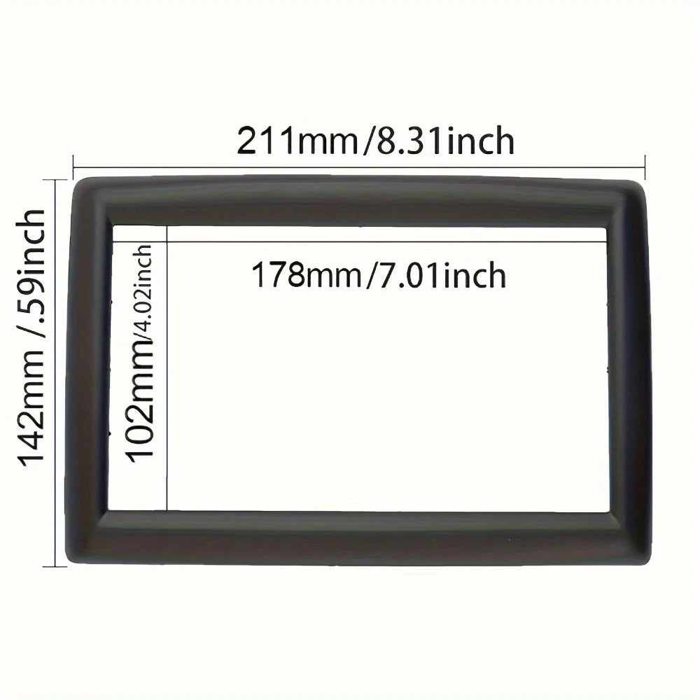 Double 2 Din Radio Fascia for Renault for Megane 2 2002-2009 Stereo Panel Dash Kit Refitting Installation Trim Face Frame Bezel