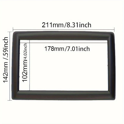 Double 2 Din Radio Fascia for Renault for Megane 2 2002-2009 Stereo Panel Dash Kit Refitting Installation Trim Face Frame Bezel