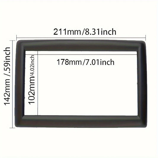 Double 2 Din Radio Fascia for Renault for Megane 2 2002-2009 Stereo Panel Dash Kit Refitting Installation Trim Face Frame Bezel