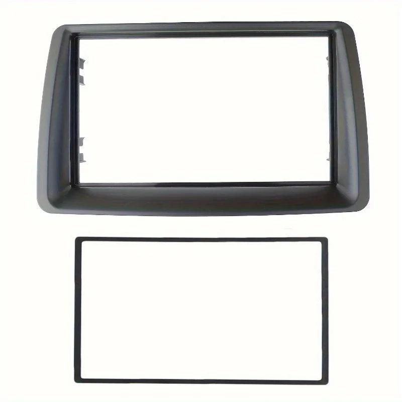 Double 2 Din Fascia for FIAT Panda (169) 2003-2012: Radio CD DVD Stereo Panel Dash Mount Installation Trim Kit Frame Plate Bezel