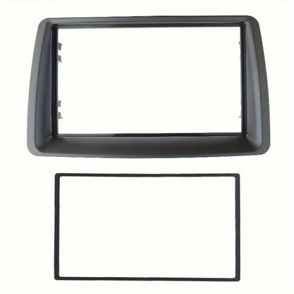 Double 2 Din Fascia for FIAT Panda (169) 2003-2012: Radio CD DVD Stereo Panel Dash Mount Installation Trim Kit Frame Plate Bezel