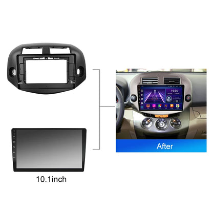 10.1 Inch Car Radio Fascia For Toyota RAV 4 RAV4 2005 2013  GPS MP5 Player Casing Frame 2 Din Head Unit Dash Cover Panel