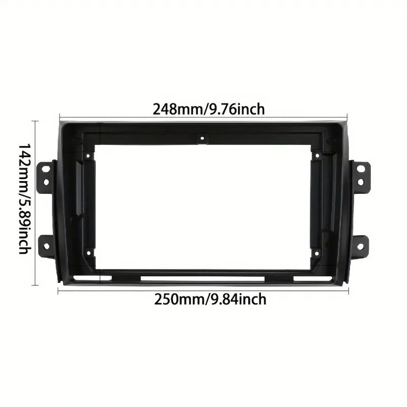 9 Inch Universal Car Radio Fascia Frame for SUZUKI SX4 for FIAT SEDICI Stereo DVD Player Surround Trim Frame Panel Kit