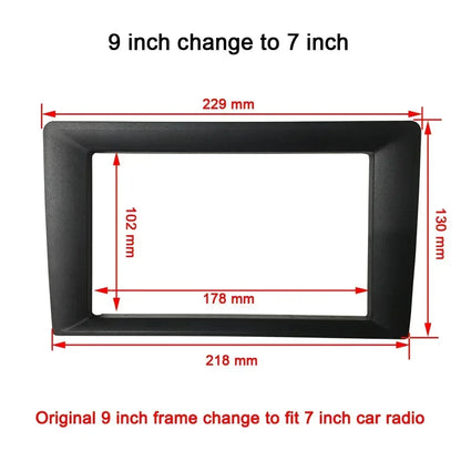 9 10 inch to 7, 9 to 10 inch car radio frame car radio switch frame suitable for all auto models car radio fascia convert frame