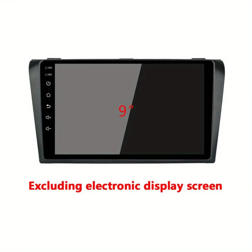 22.86 cm 2 Din Car Radio Fascias, with Frame for AXELA, for MAZDA 3 2004-2009, for GPS DVD Bezel Installation, Without Battery