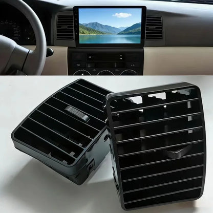 Car Air Conditioning Air Vent Outlet Panel Grille Cover Frame Fascia Replacement For Corolla EX E120 Air Grille Black/Brown