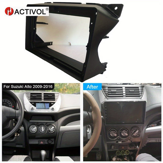 9 Inch 1din 2din android car radio Car Frame Fascia Adapter For Suzuki Alto Japanese 2009-2016 Android Radio Audio Dash Fitting Panel Kit