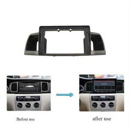 2 Din Car radio 9'' Fascia Frame For Toyota Corolla E120 e 120 BYD F3 2007-2011 Dashboard Fascia Stereo Panel Dash Kit