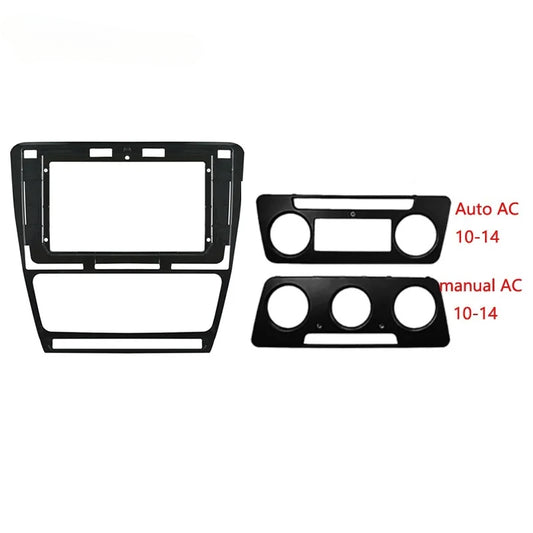 2 Din Car Radio Fascia frame for Skoda Octavia 2 A5 2008 2013 car Radio Panel Dash Kit Installation Frame Trim Bezel