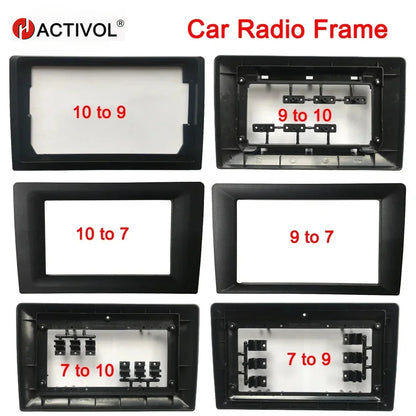 9 10 inch to 7, 9 to 10 inch car radio frame car radio switch frame suitable for all auto models car radio fascia convert frame