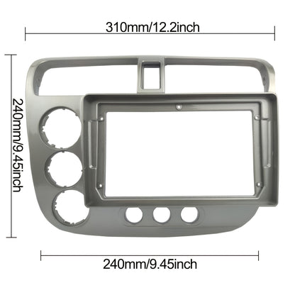 9 inch Car Radio Frame Fascia For HONDA Civic 2001-2006  auto Dash Trim Kits Panel car Radio Multimedia Dash Kit frame