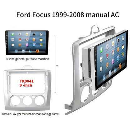 9 inch Car Radio Frame Fascia For FORD FOCUS 2005-2011 MANUAL AC/AUTO AC auto Dash Trim Kits Panel car Radio Multimedia Dash Kit frame