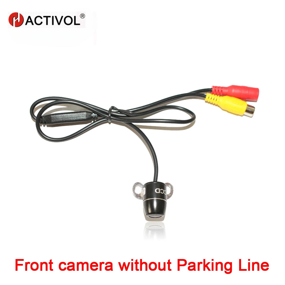 Cámara frontal universal HD CCD sin línea de estacionamiento, cámara de visión frontal para automóvil, cámara de estacionamiento sin espejo, cámara frontal para automóvil 