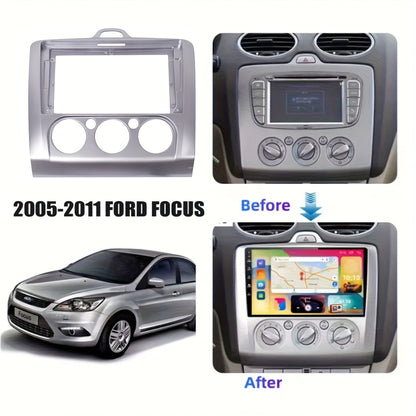 9 inch Car Radio Frame Fascia For FORD FOCUS 2005-2011 MANUAL AC/AUTO AC auto Dash Trim Kits Panel car Radio Multimedia Dash Kit frame