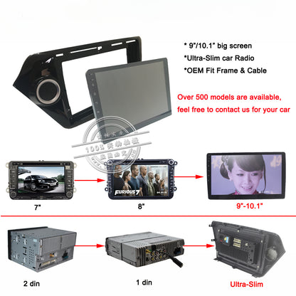 9 Inch 1din 2din android car radio Car Frame Fascia Adapter For Suzuki Alto Japanese 2009-2016 Android Radio Audio Dash Fitting Panel Kit