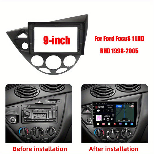 9 inch Car Radio Frame Fascia For Ford Focus MK1 1998-2005 auto Dash Trim Kits Panel car Radio Multimedia Dash Kit frame